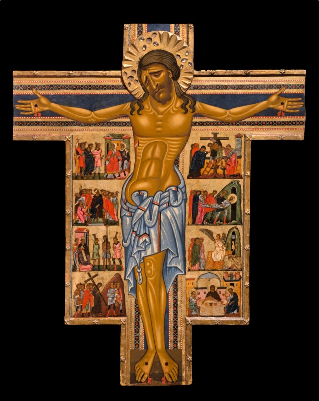 Crucifix with Eight Scenes from the Passion